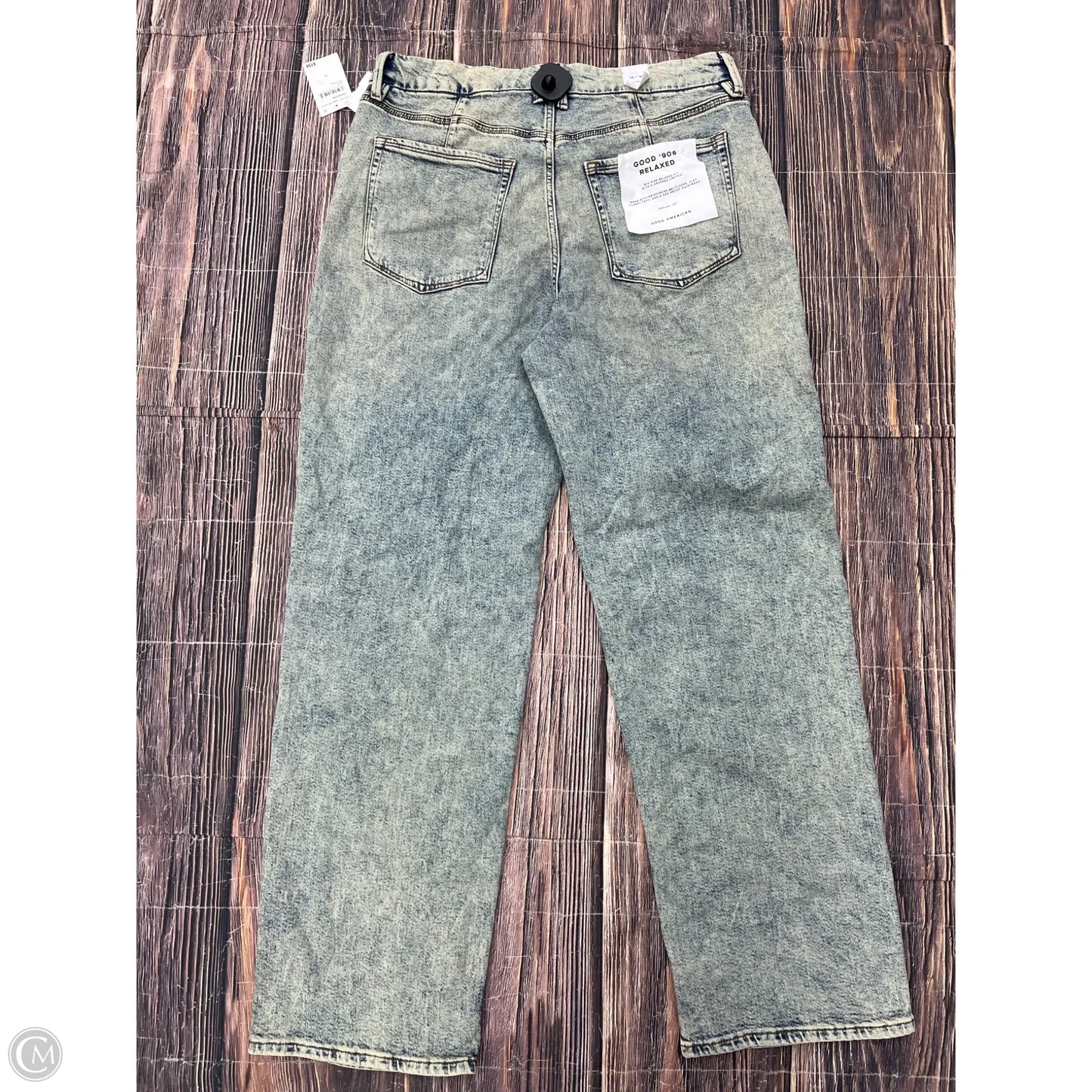 Jeans Wide Leg By Good American In Blue, Size: 12