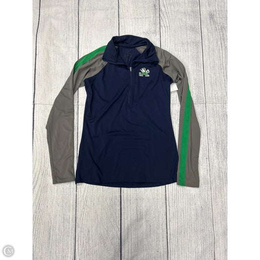 Athletic Sweatshirt Collar By Clothes Mentor In Blue & Grey, Size: M