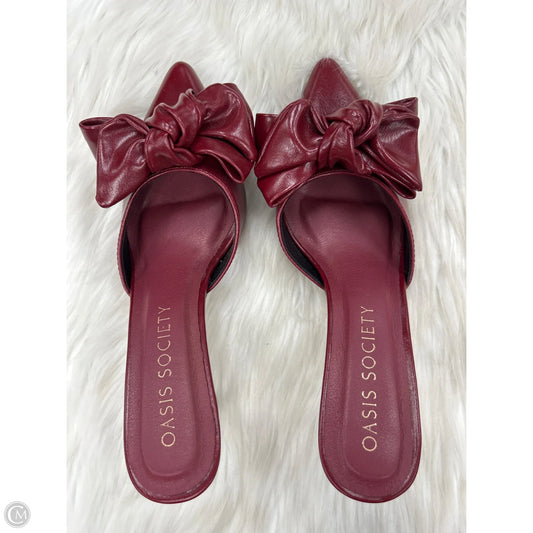 Shoes Heels Stiletto By Oasis Society In Red, Size: 8