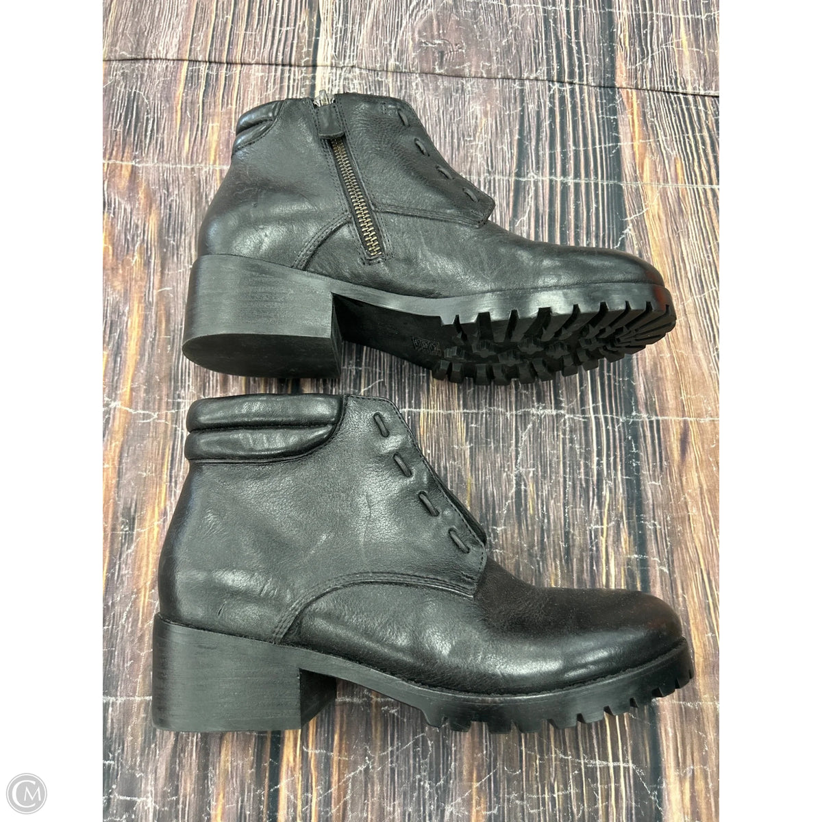 Boots Combat By Eileen Fisher In Black, Size: 6