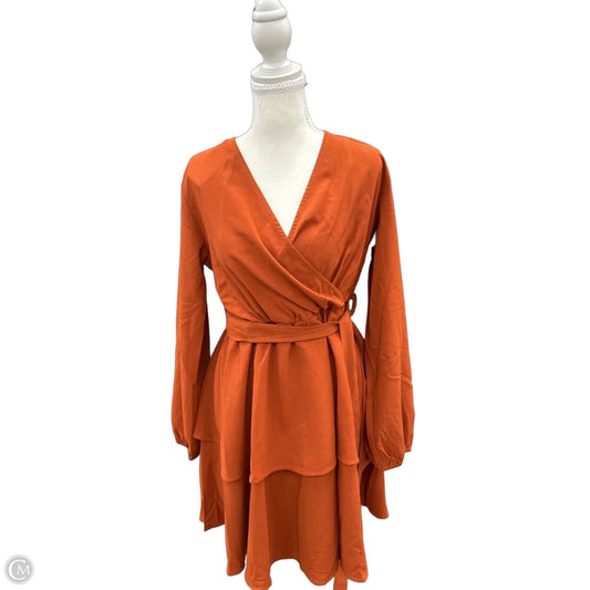 Dress Casual Short By Ofeefan In Orange, Size: S