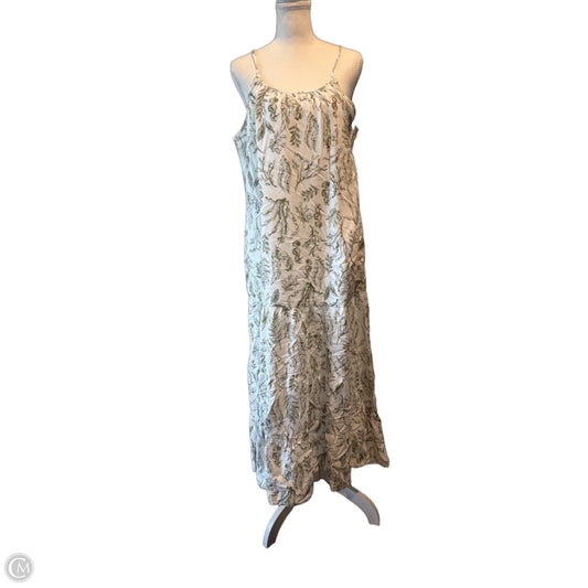 Dress Casual Midi By Clothes Mentor In White, Size: L