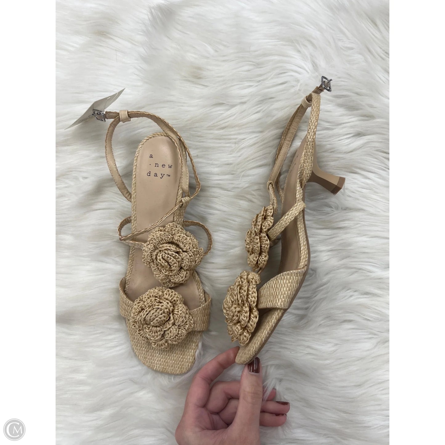 Shoes Heels Kitten By A New Day In Beige, Size: 7
