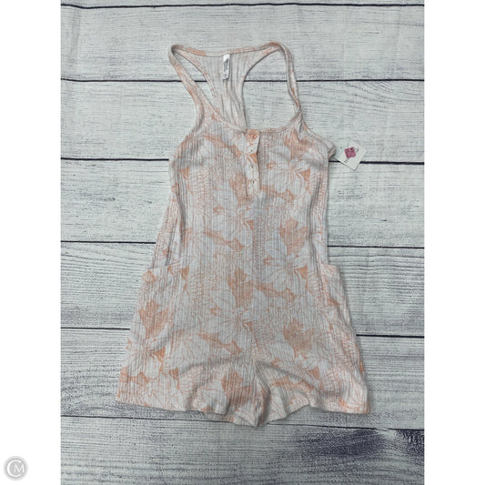 Romper By Clothes Mentor In Orange & White, Size: Xl