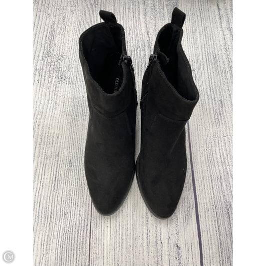 Boots Ankle Heels By Old Navy In Black, Size: 8