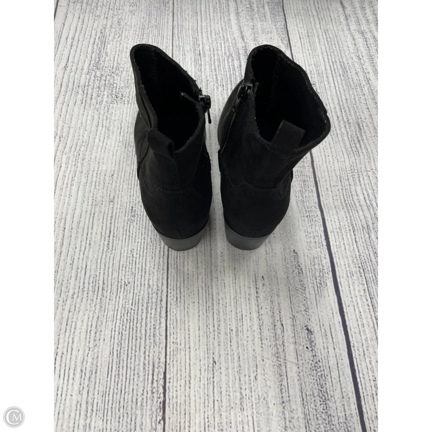 Boots Ankle Heels By Old Navy In Black, Size: 8