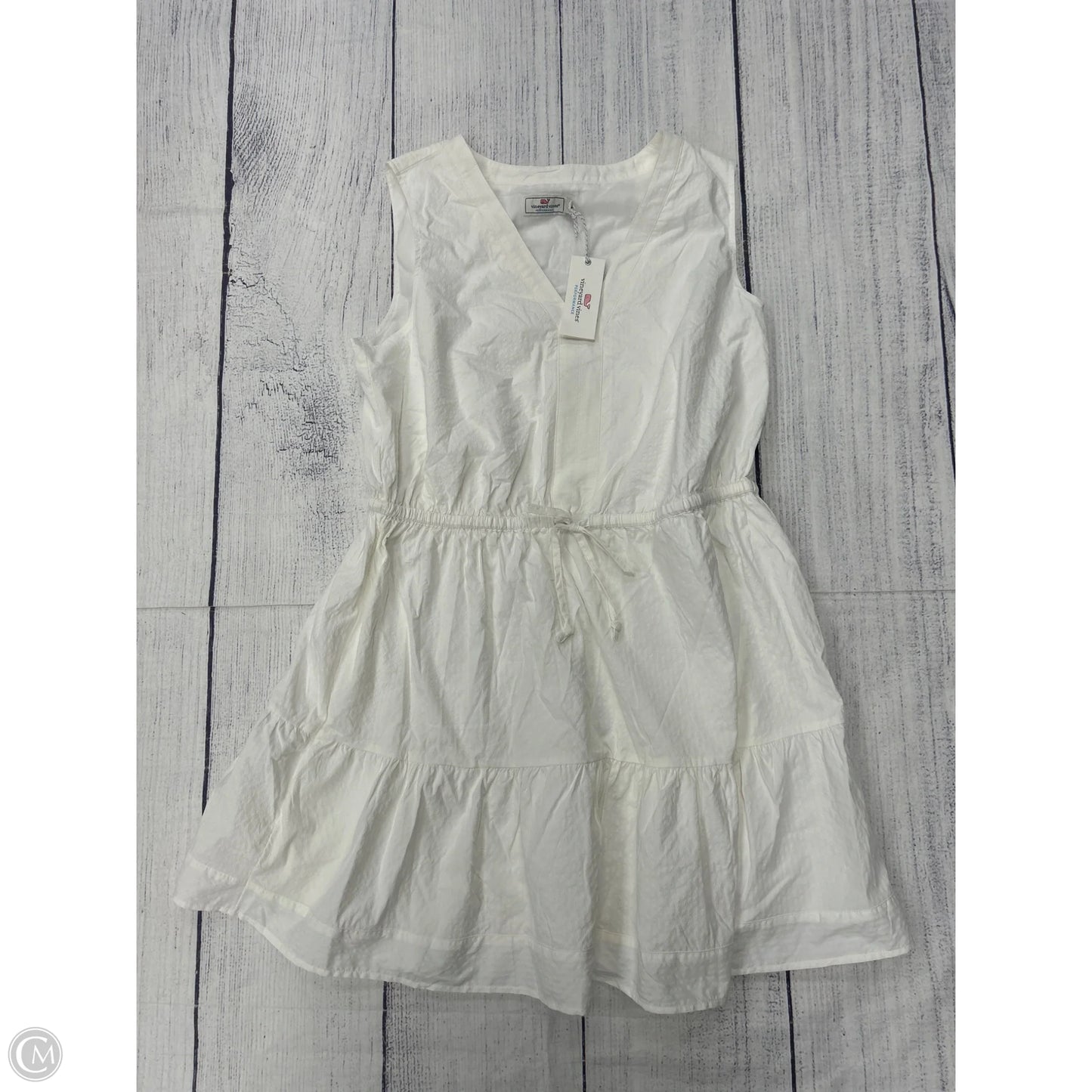 Dress Casual Short By Vineyard Vines In White, Size: L