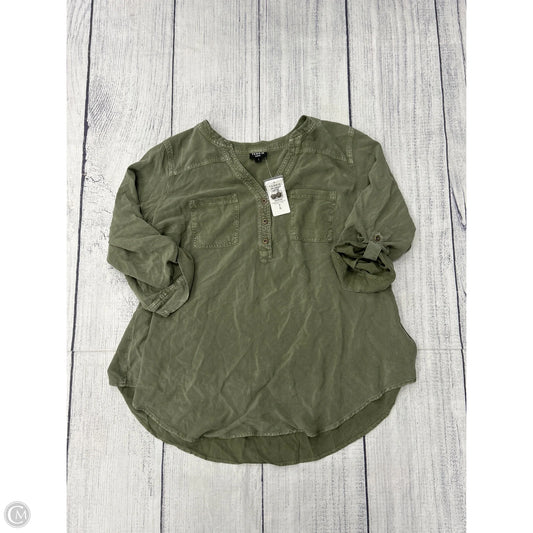 Top 3/4 Sleeve By Torrid In Green, Size: L