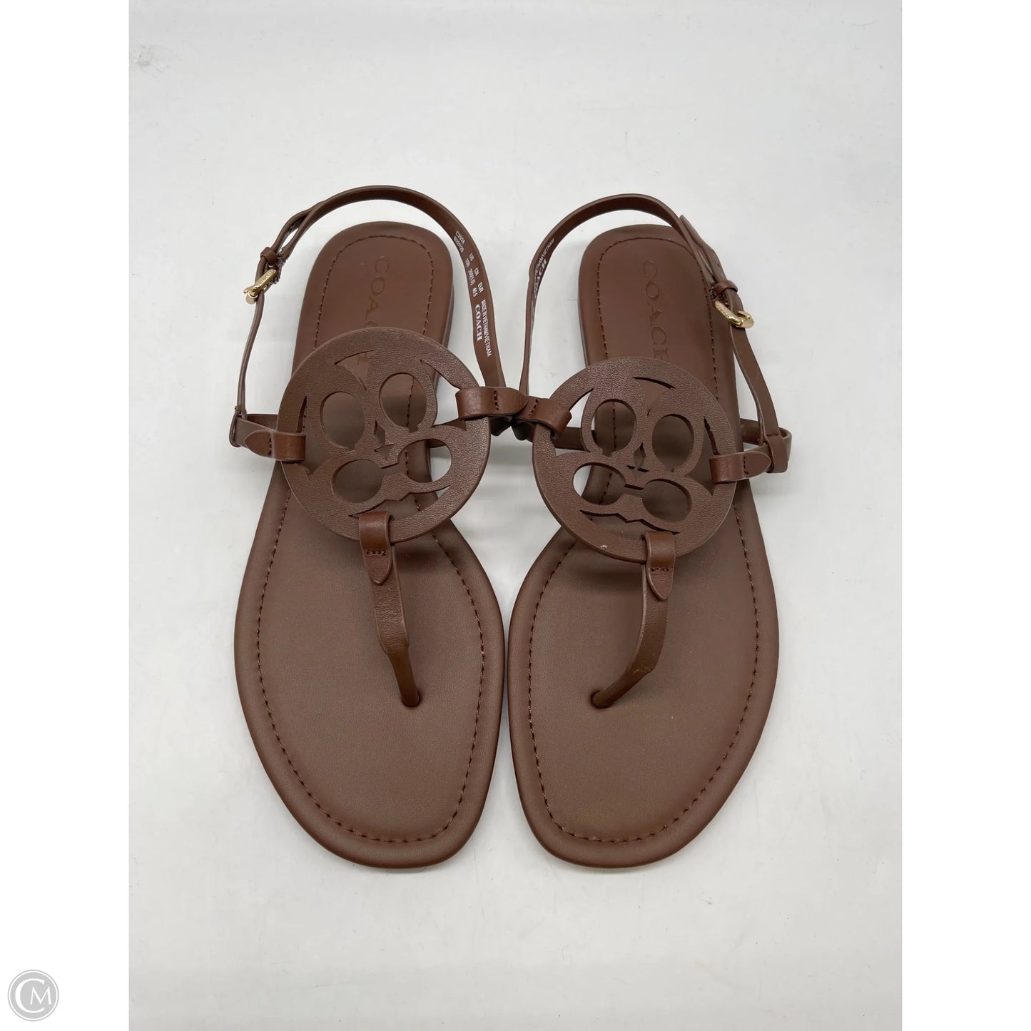 Sandals Designer By Coach In Brown, Size: 10