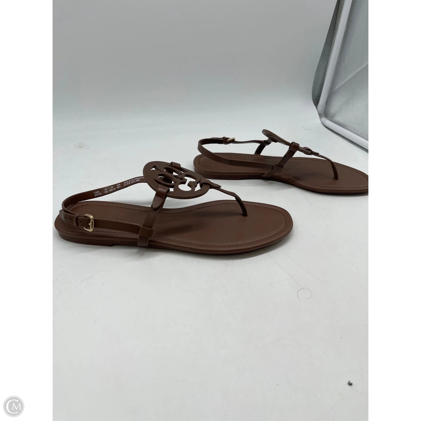 Sandals Designer By Coach In Brown, Size: 10