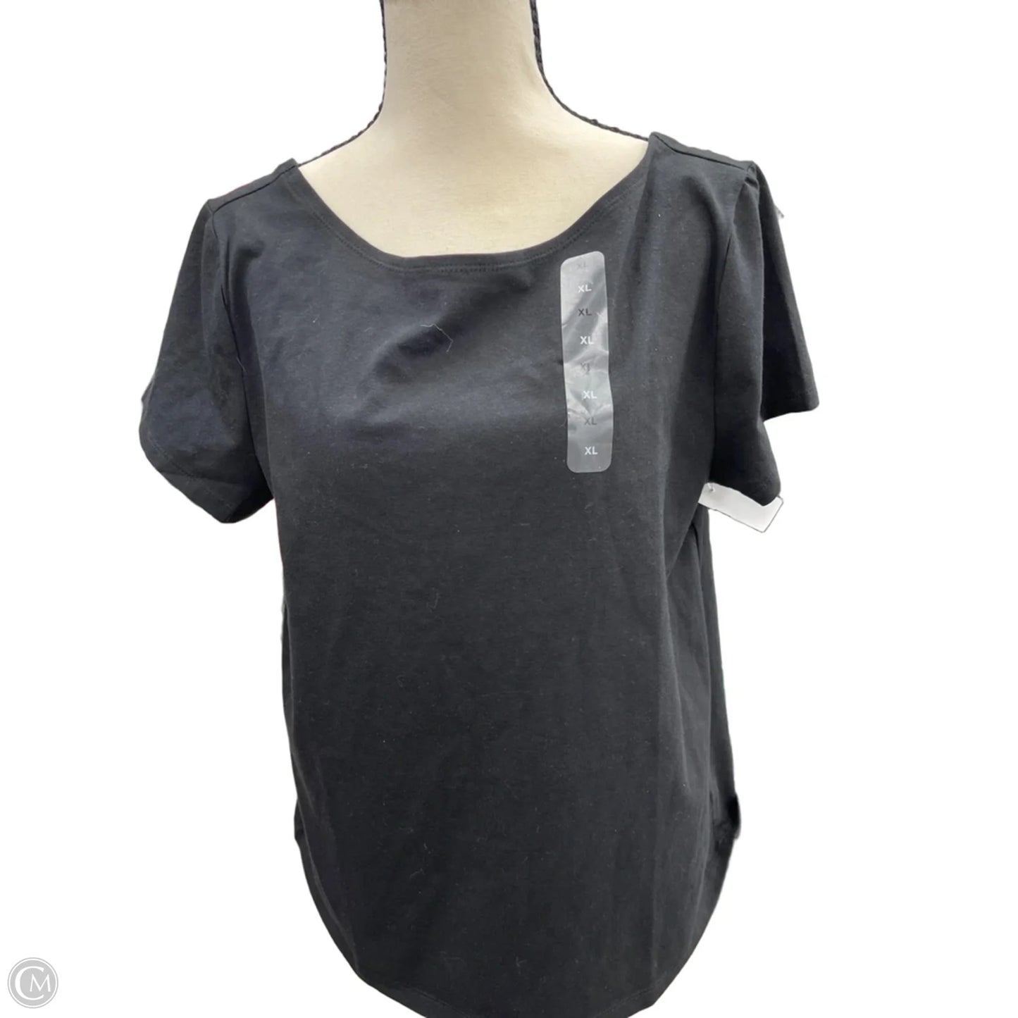 Top Short Sleeve Basic By Gap In Black, Size: Xl