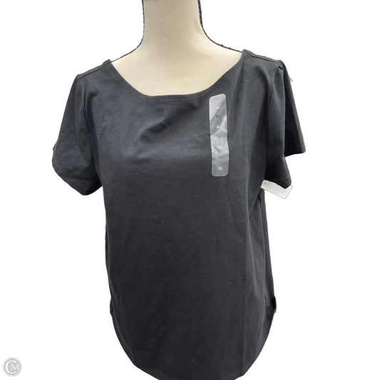 Top Short Sleeve Basic By Gap In Black, Size: Xl