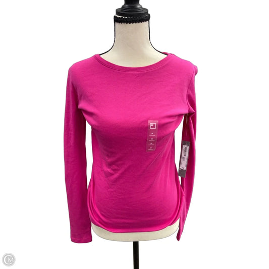 Top Long Sleeve Basic By Clothes Mentor In Pink, Size: M