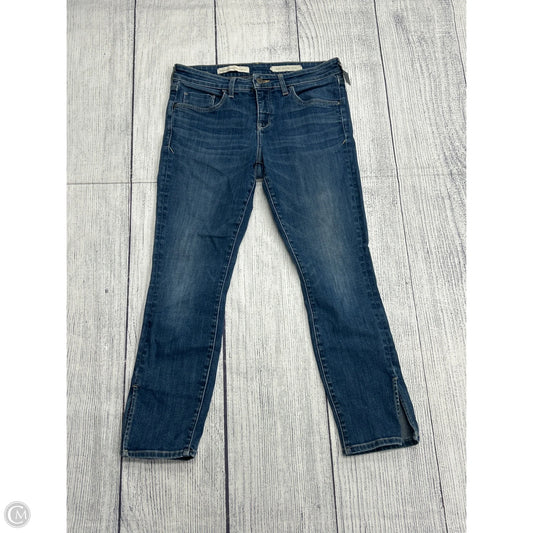 Jeans Skinny By Pilcro In Blue Denim, Size: 8