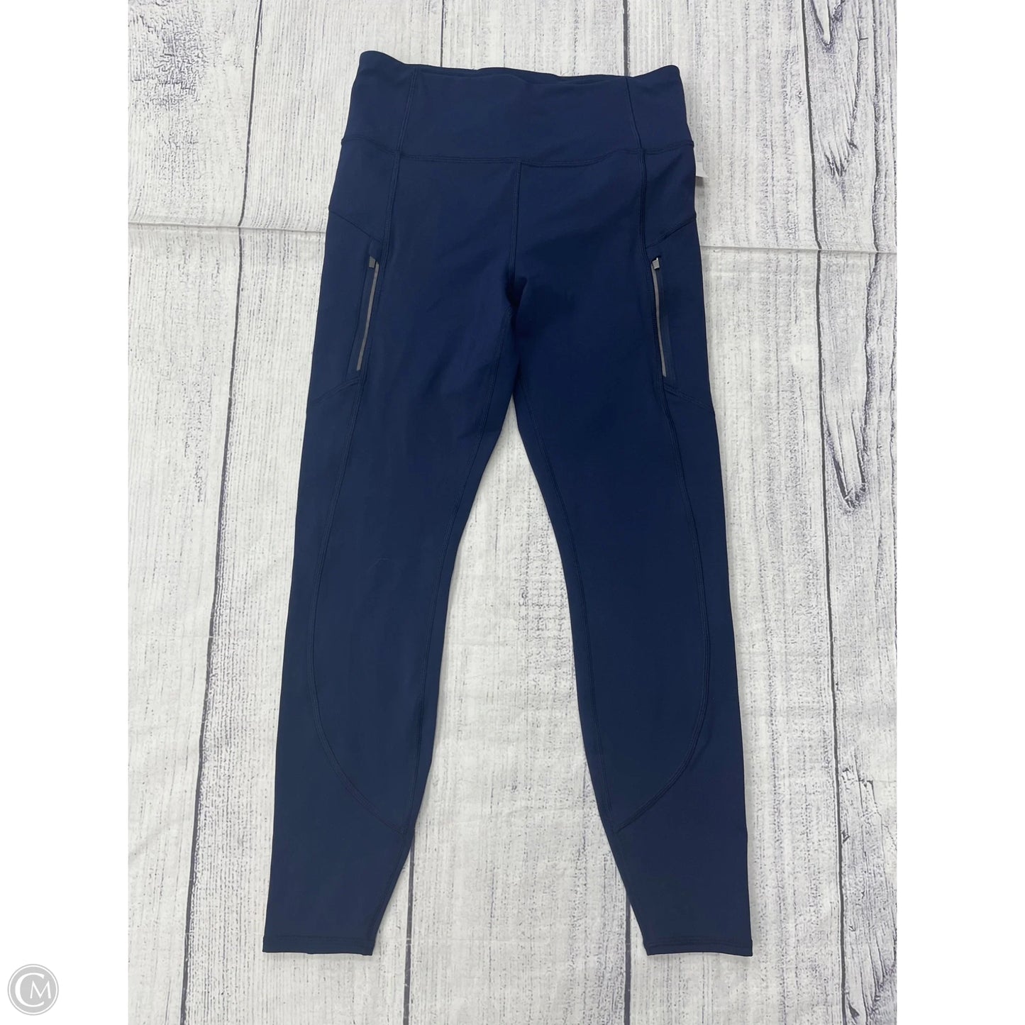 Athletic Leggings By Athleta In Navy, Size: M