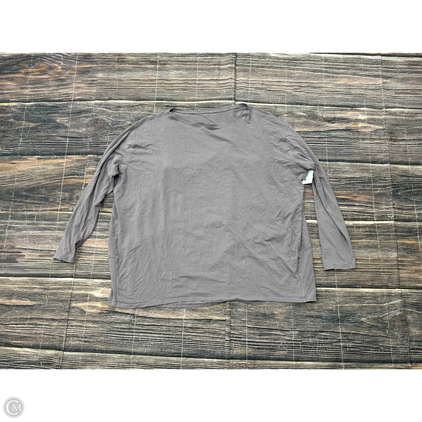 Athletic Top Long Sleeve Crewneck By Lululemon In Purple, Size: M