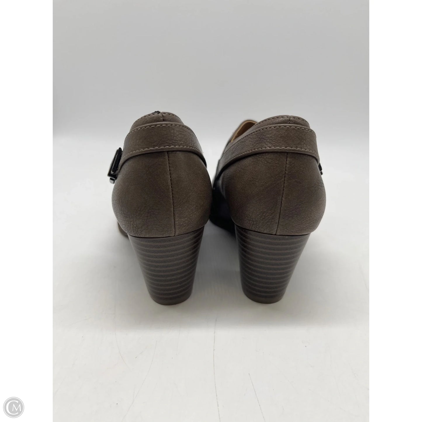 Boots Ankle Heels By Life Stride In Brown, Size: 6.5