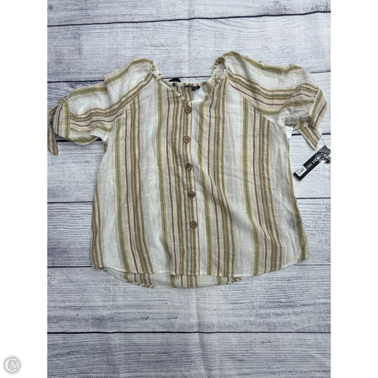 Top Short Sleeve By Unique Spectrum In Multi-colored, Size: L