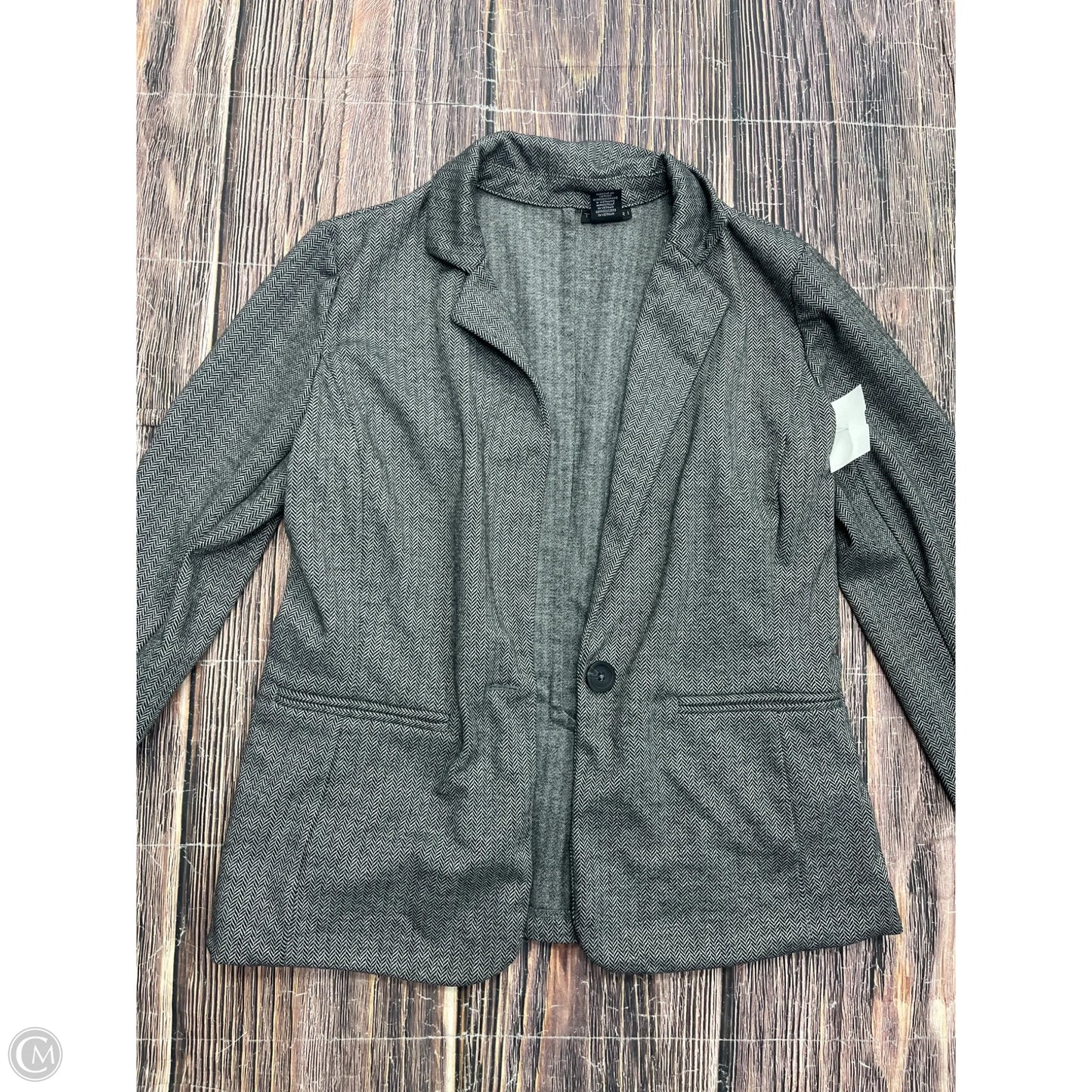 Blazer By Tahari In Grey, Size: M