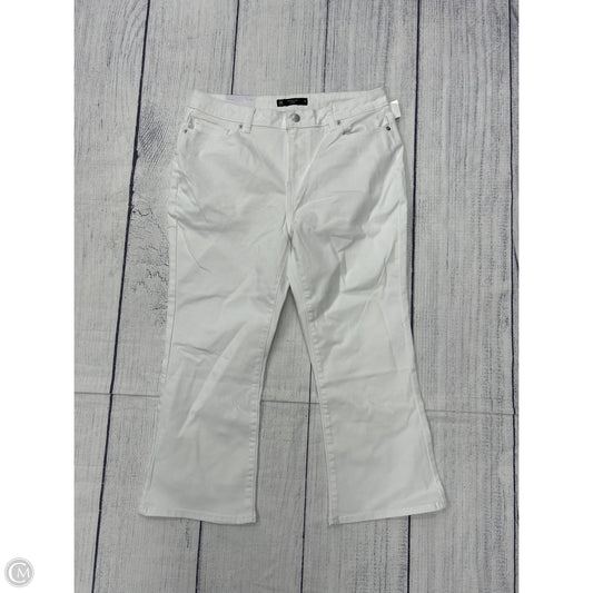 Jeans Cropped By Members Mark In White, Size: 10
