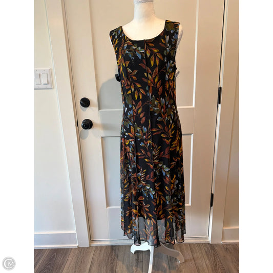 Dress Casual Maxi By Connected Apparel In Black, Size: 12