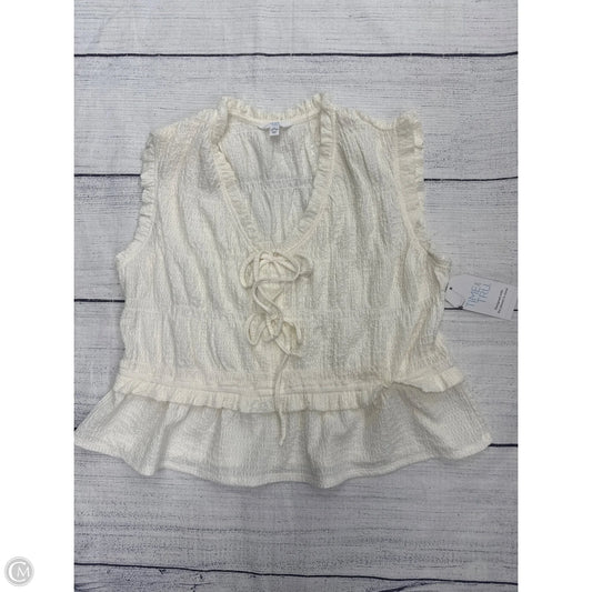 Tank Top By Time And Tru In Cream, Size: Xl