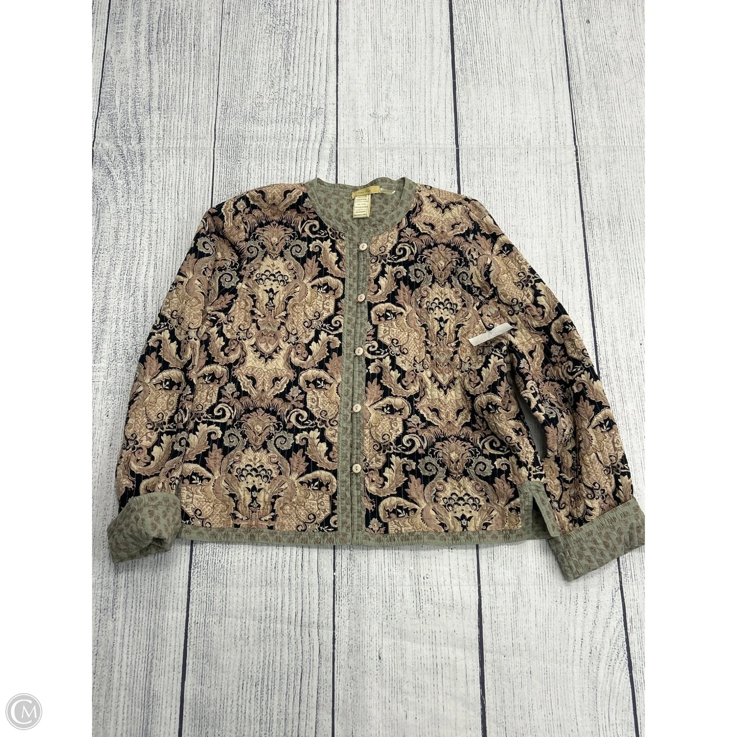 Jacket Shirt By Clothes Mentor In Paisley Print, Size: S