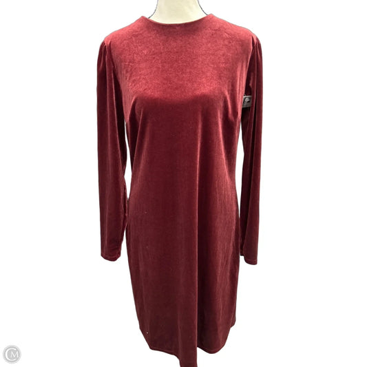 Dress Casual Midi By A New Day In Red, Size: M