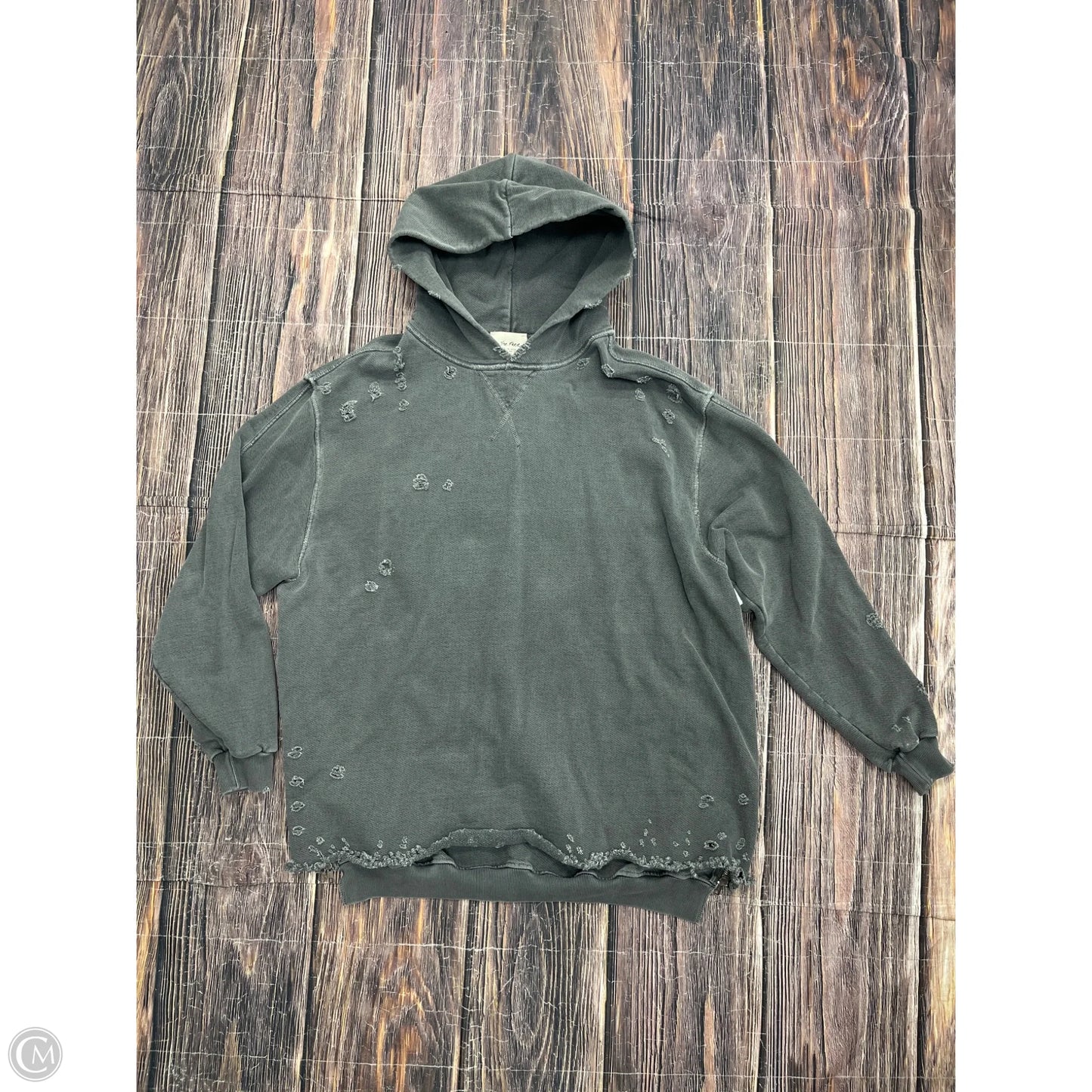 Sweatshirt Hoodie By We The Free In Grey, Size: S