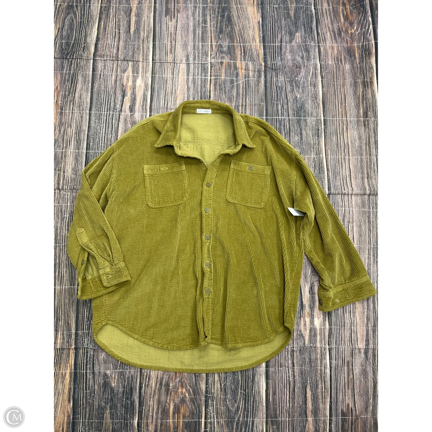 Top Long Sleeve By Free People In Green, Size: M