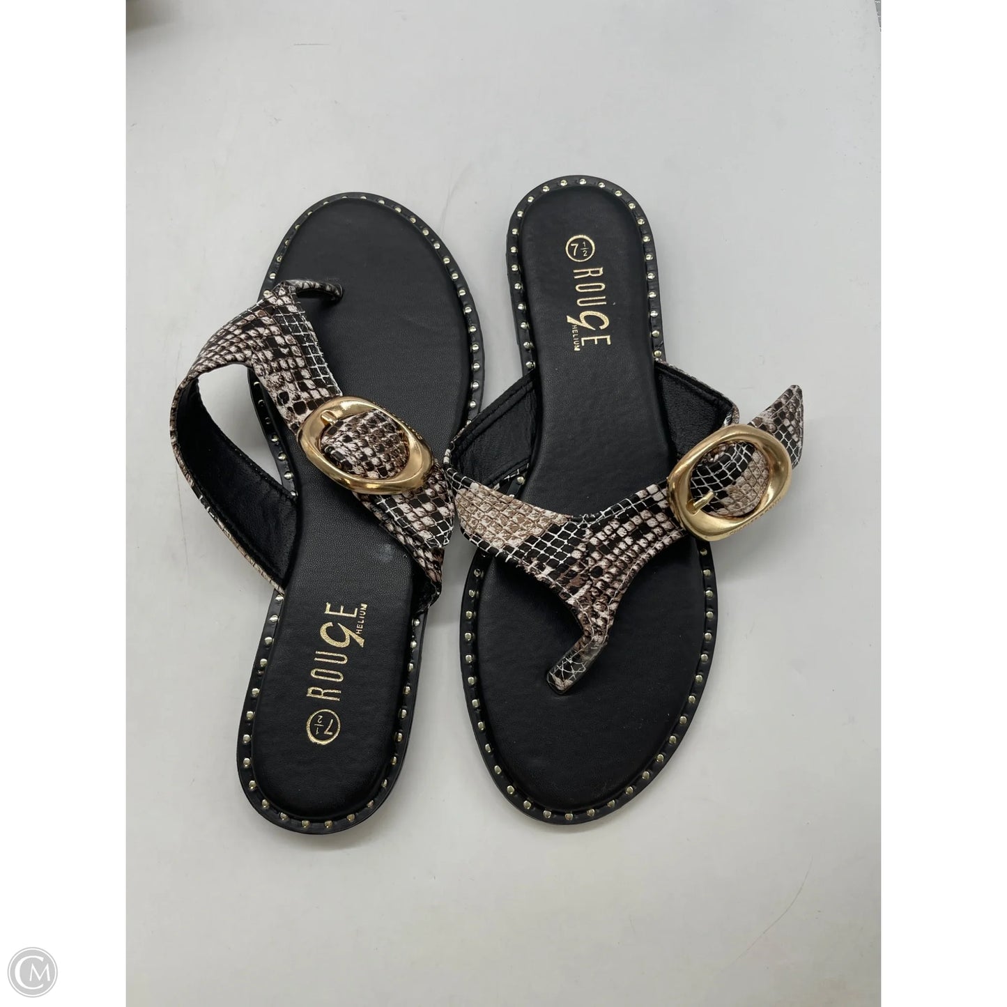 Shoes Flats By Rouge In Black, Size: 7.5