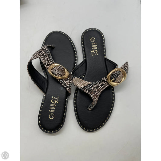 Shoes Flats By Rouge In Black, Size: 7.5