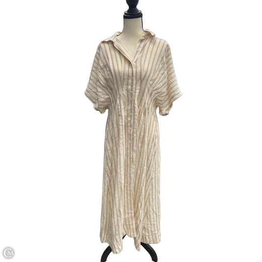 Dress Casual Maxi By Chicos In Gold, Size: M
