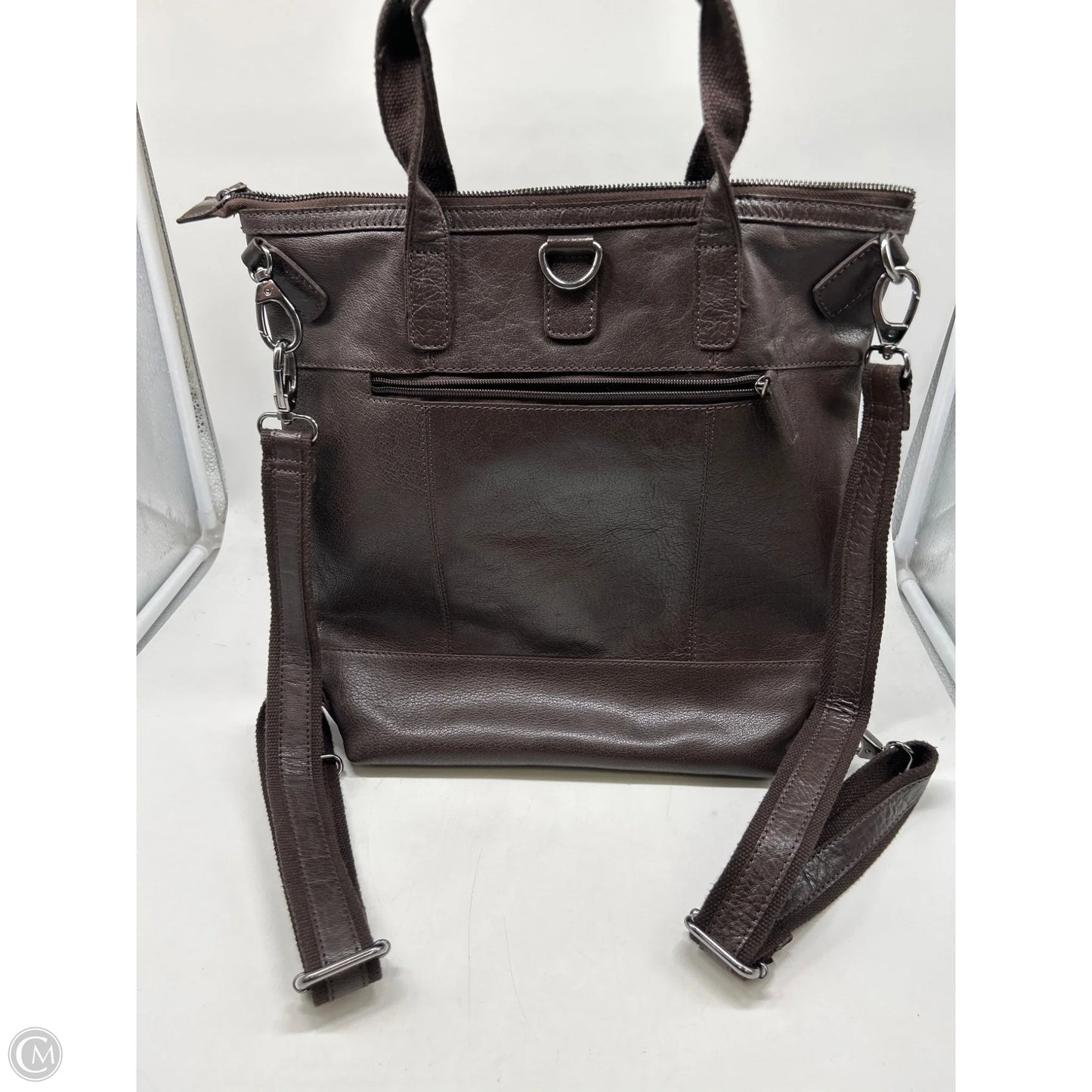 Backpack Leather By Clothes Mentor, Size: Large