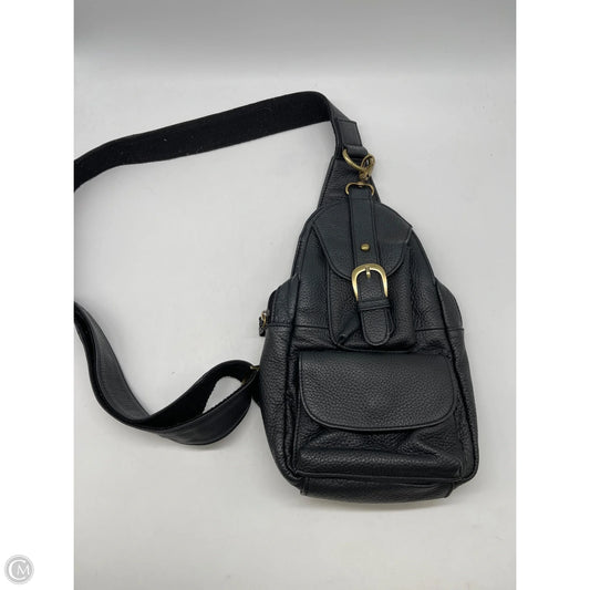 Crossbody Leather By Clothes Mentor, Size: Medium