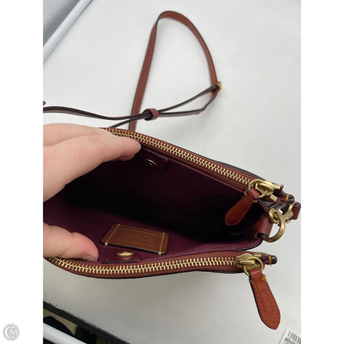 Crossbody Designer By Coach, Size: Medium