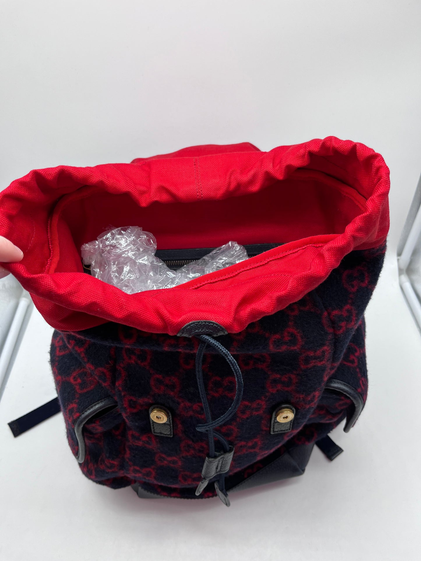 Backpack Luxury Designer By Gucci, Size: Medium