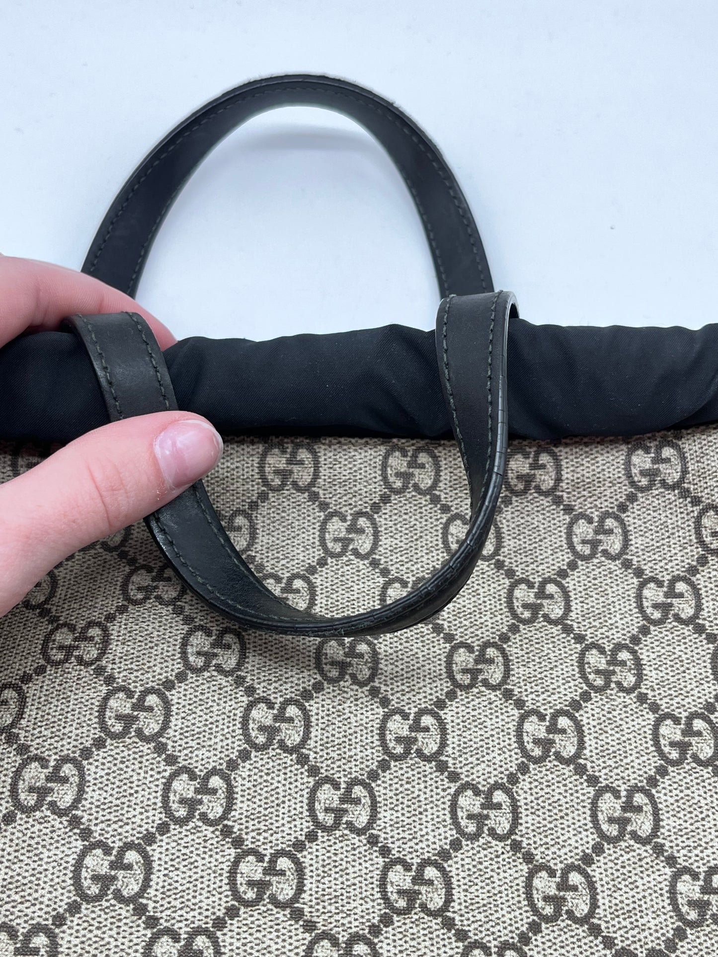 Backpack Luxury Designer By Gucci, Size: Medium