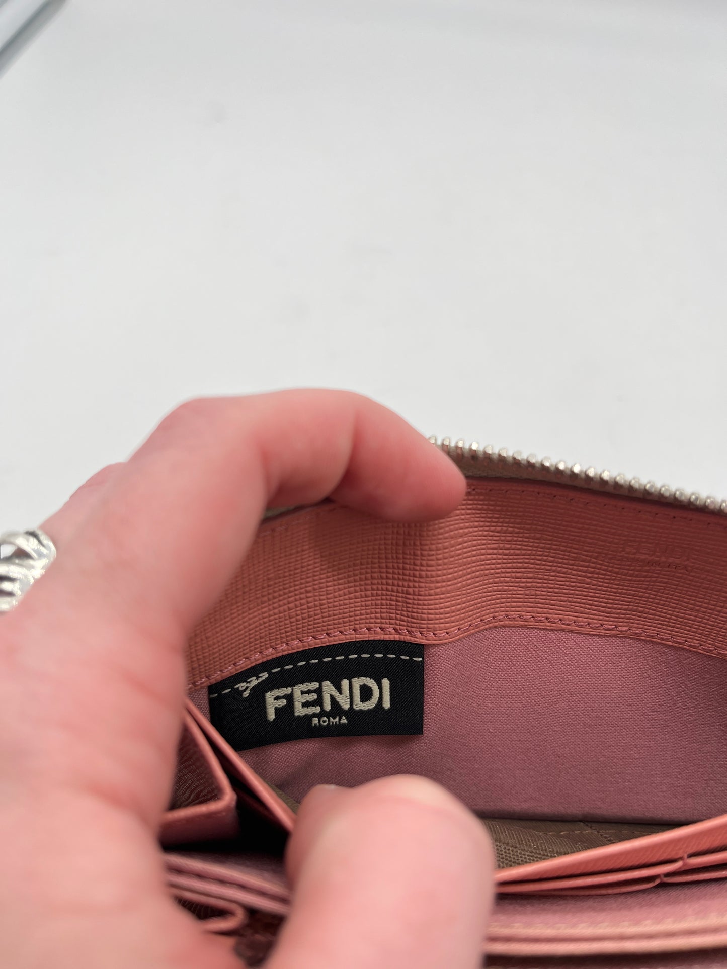Wallet Luxury Designer By Fendi, Size: Medium