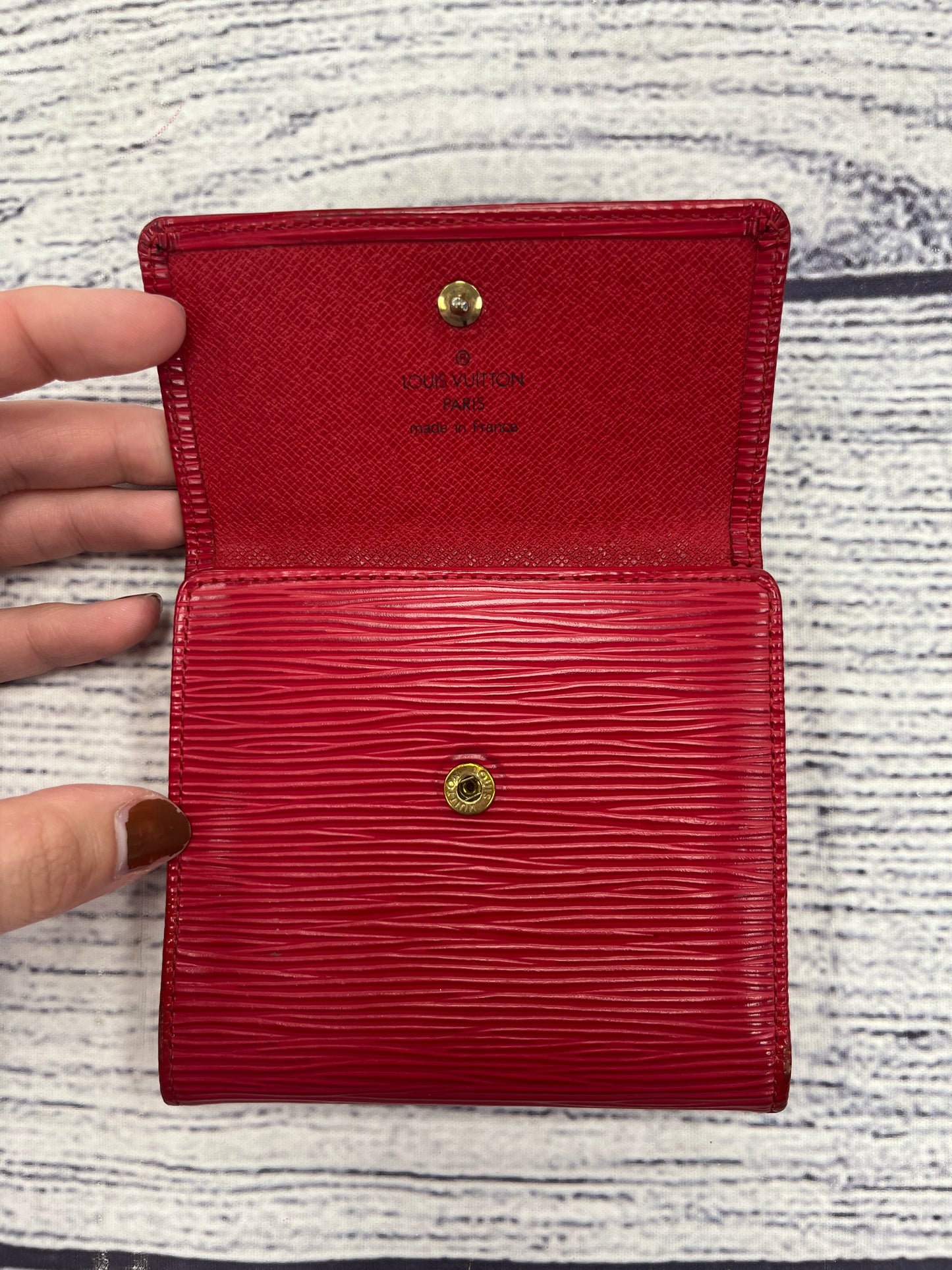 Wallet Luxury Designer By Louis Vuitton, Size: Small