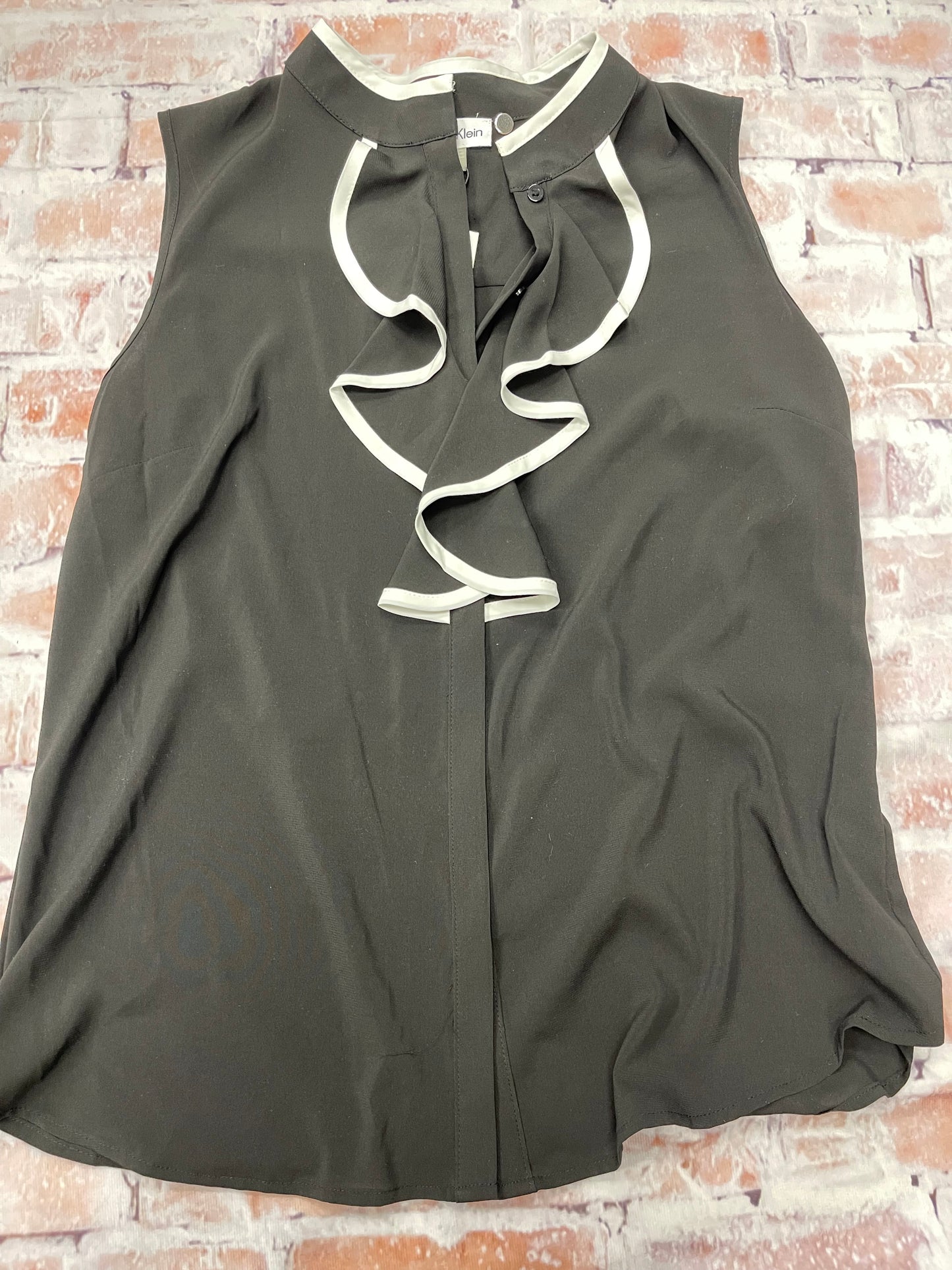 Top Sleeveless By Calvin Klein In Black, Size: M