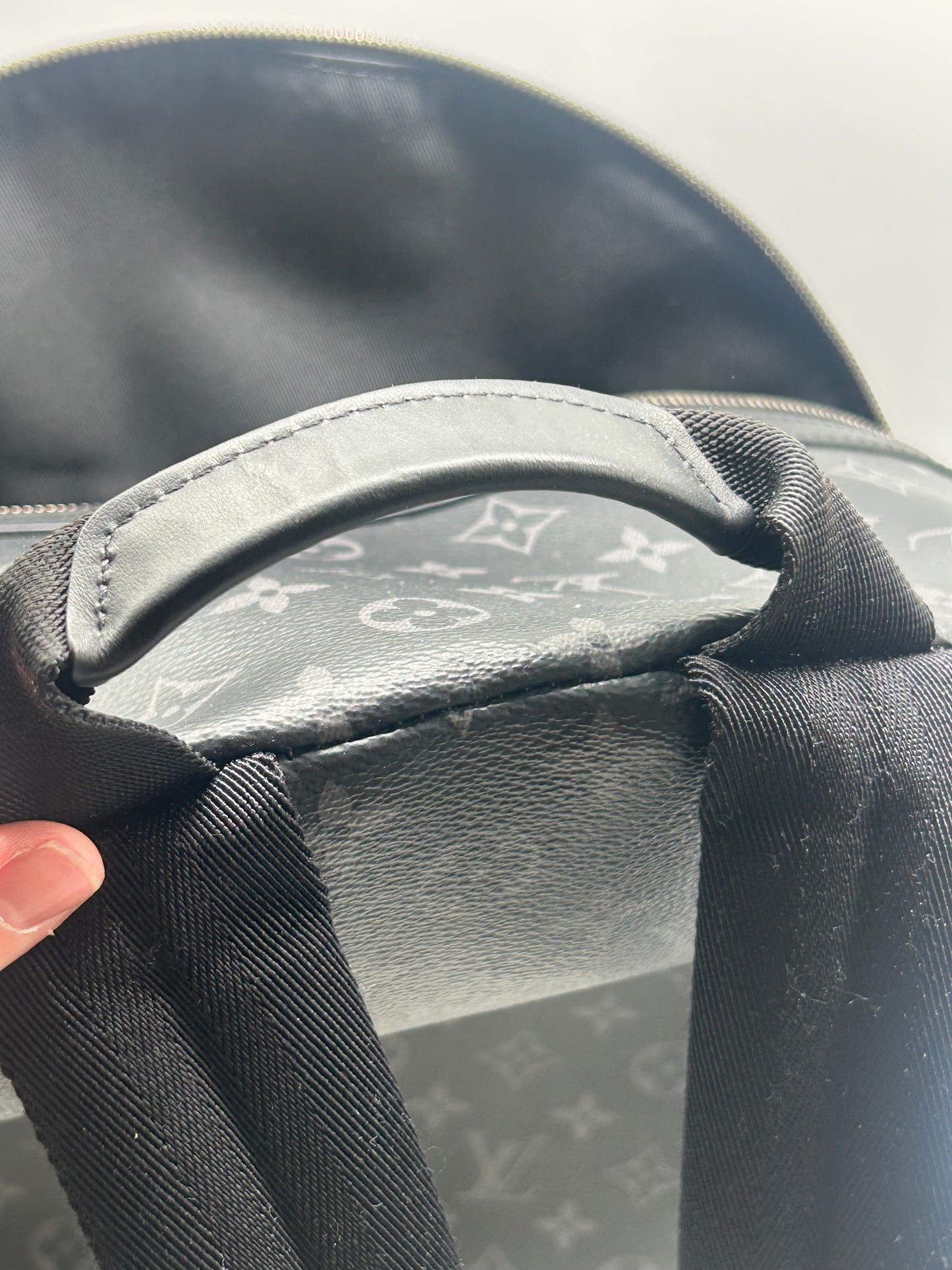 Backpack Luxury Designer By Louis Vuitton, Size: Large