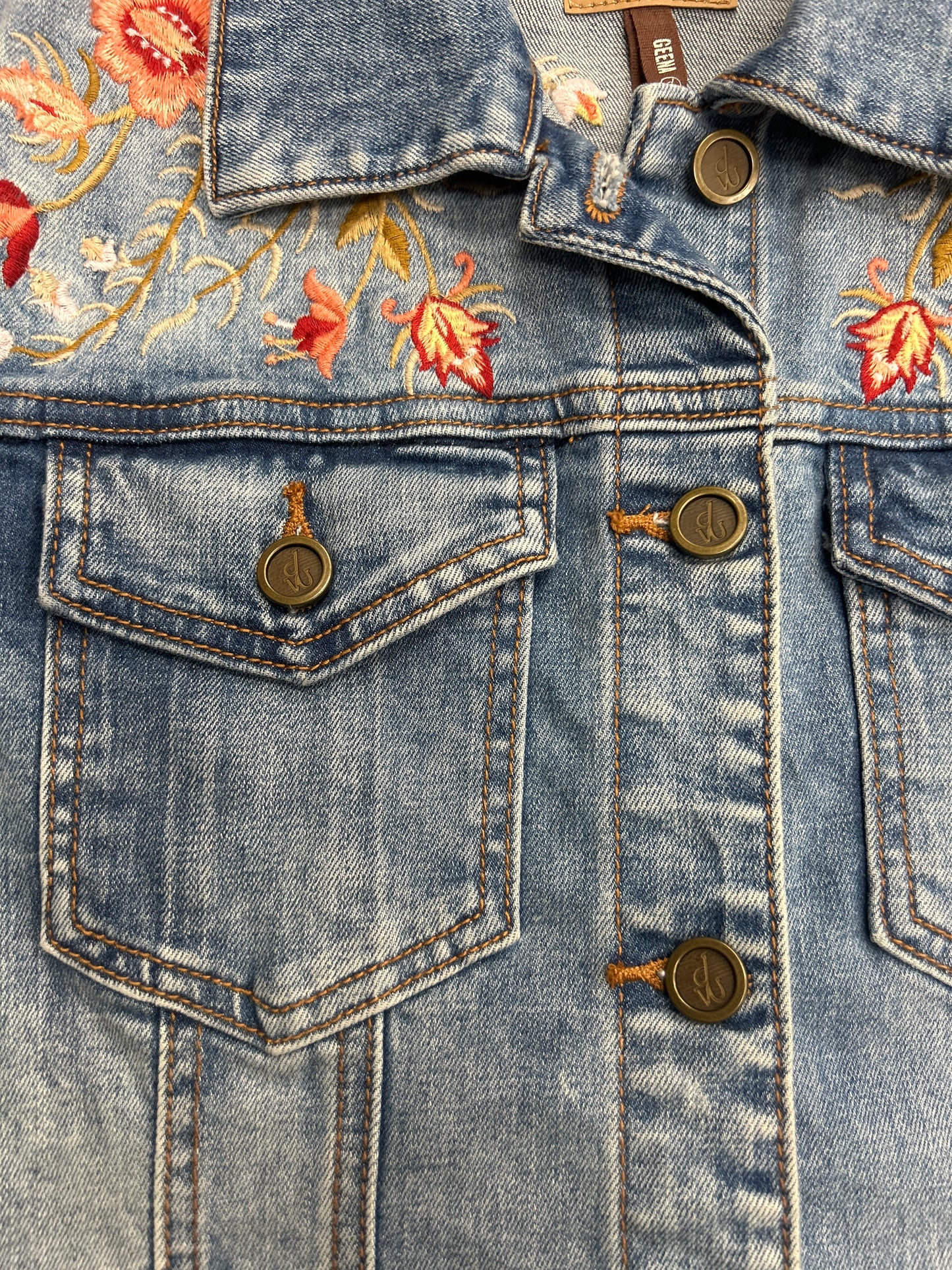 Jacket Denim By Driftwood In Blue Denim, Size: M