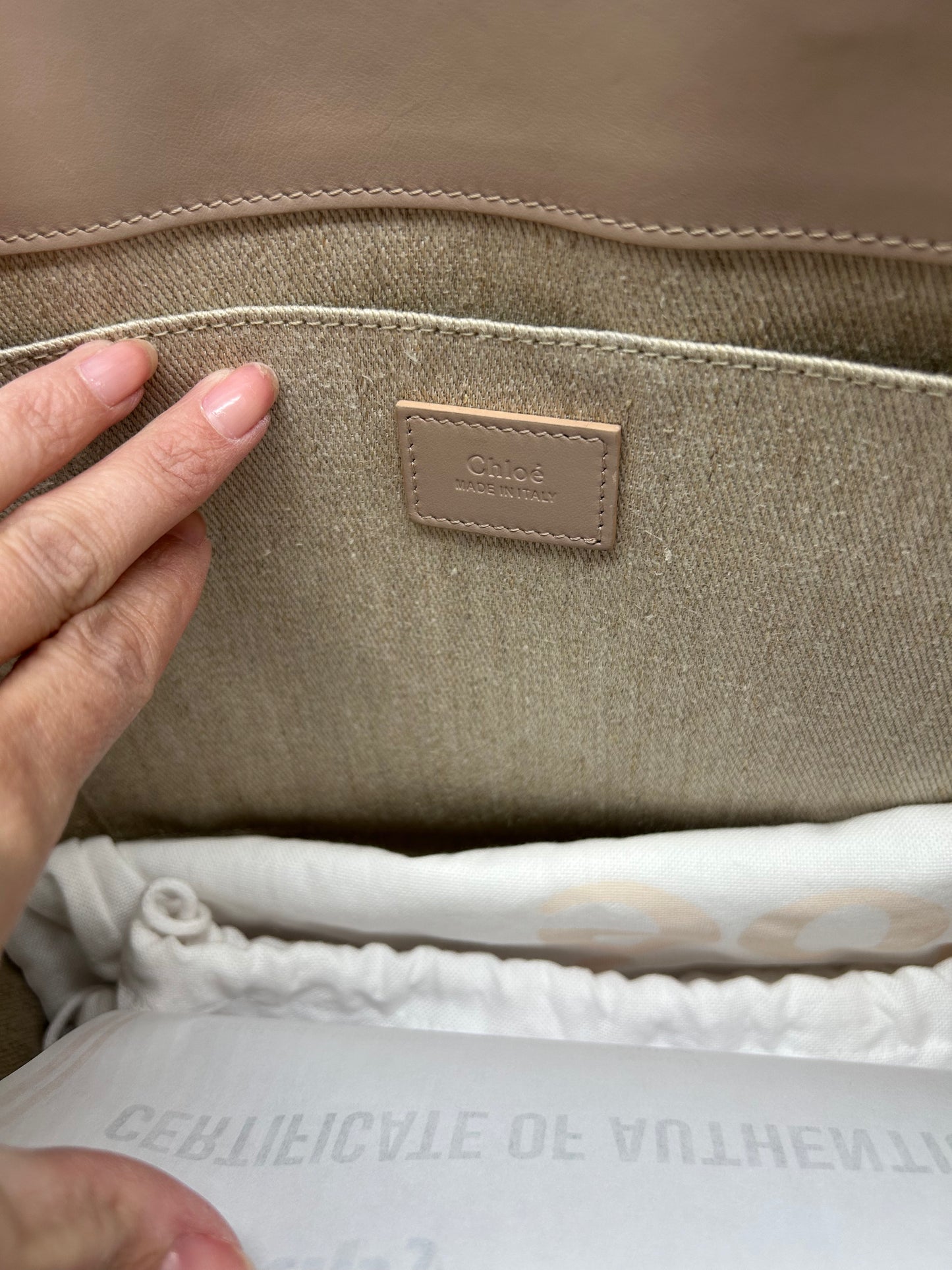 Handbag Luxury Designer By Chloe, Size: Large