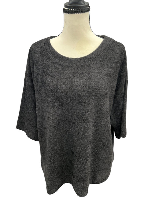 Top Short Sleeve By Chicos In Black, Size: L