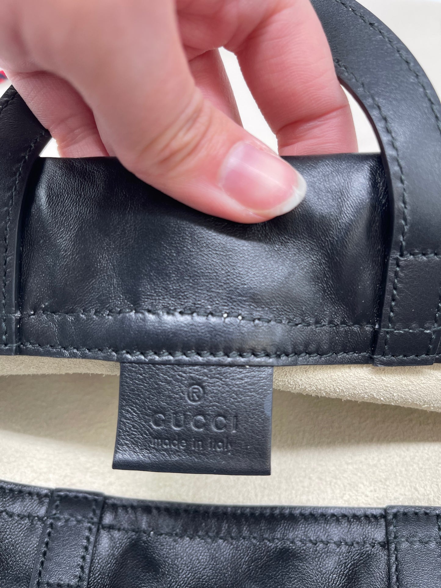 Backpack Luxury Designer By Gucci, Size: Medium